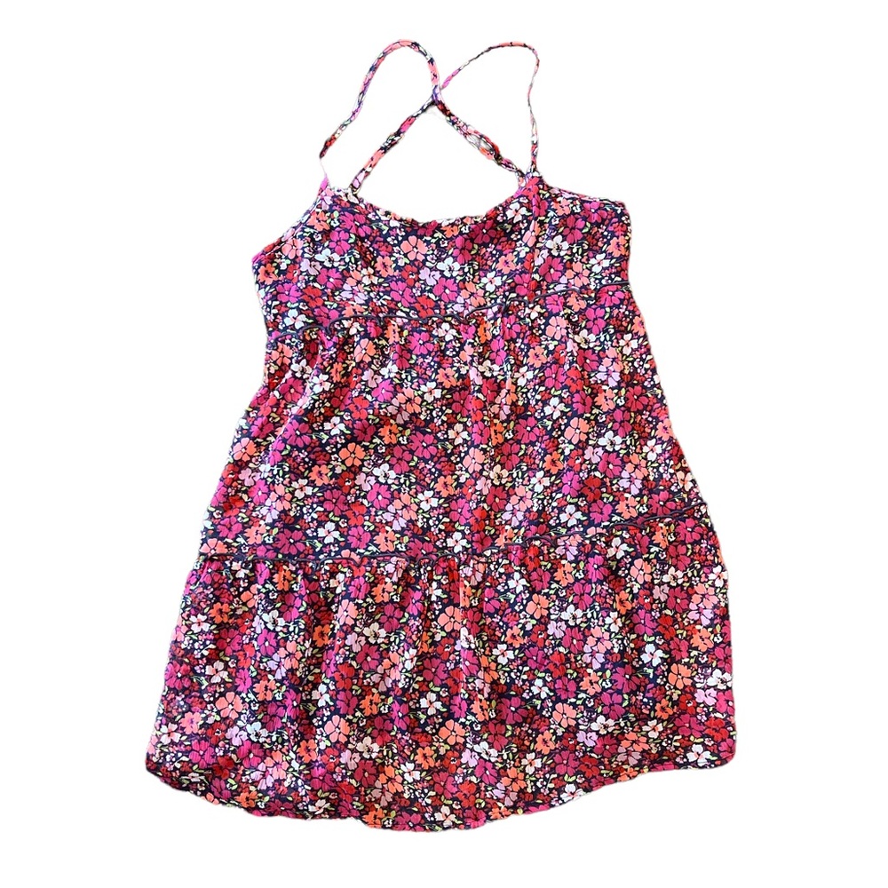 Abercrombie Kids floral tiered mini dress tunic Large